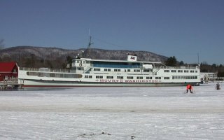 M/S Mount Washington in ice for the winter, 08-Feb-03